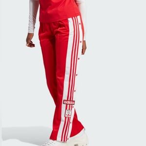 Adidas Adibreak Snap Leg Track Pants Red